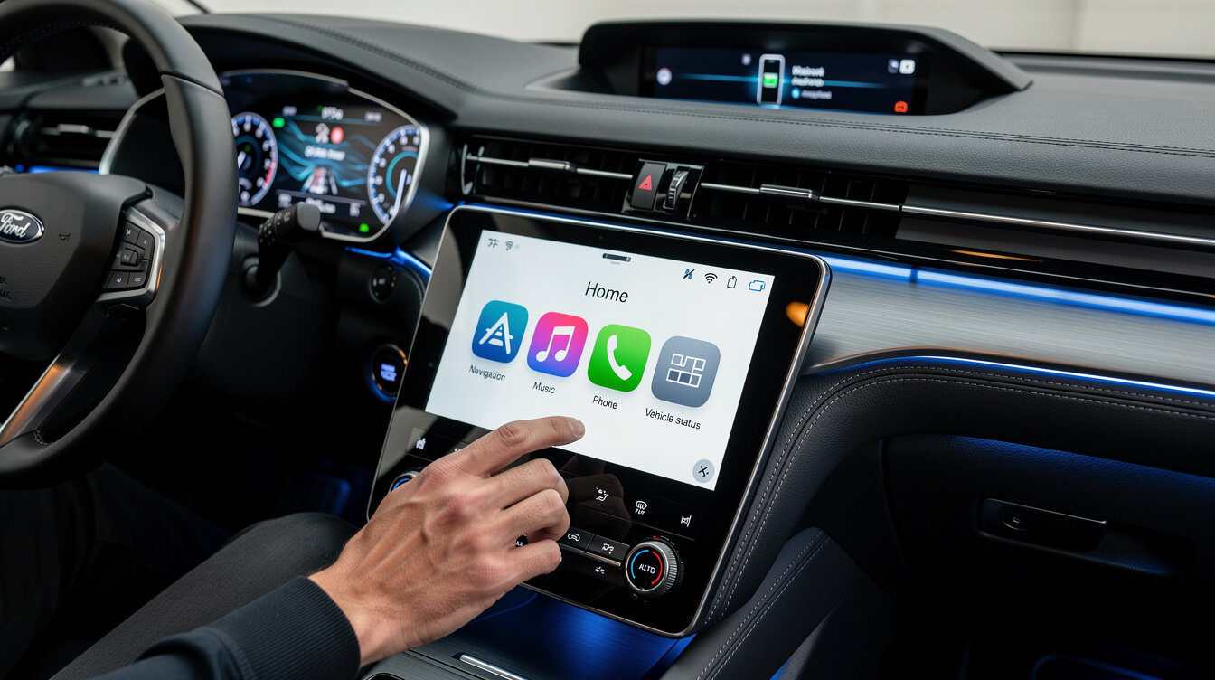 car dashboard display