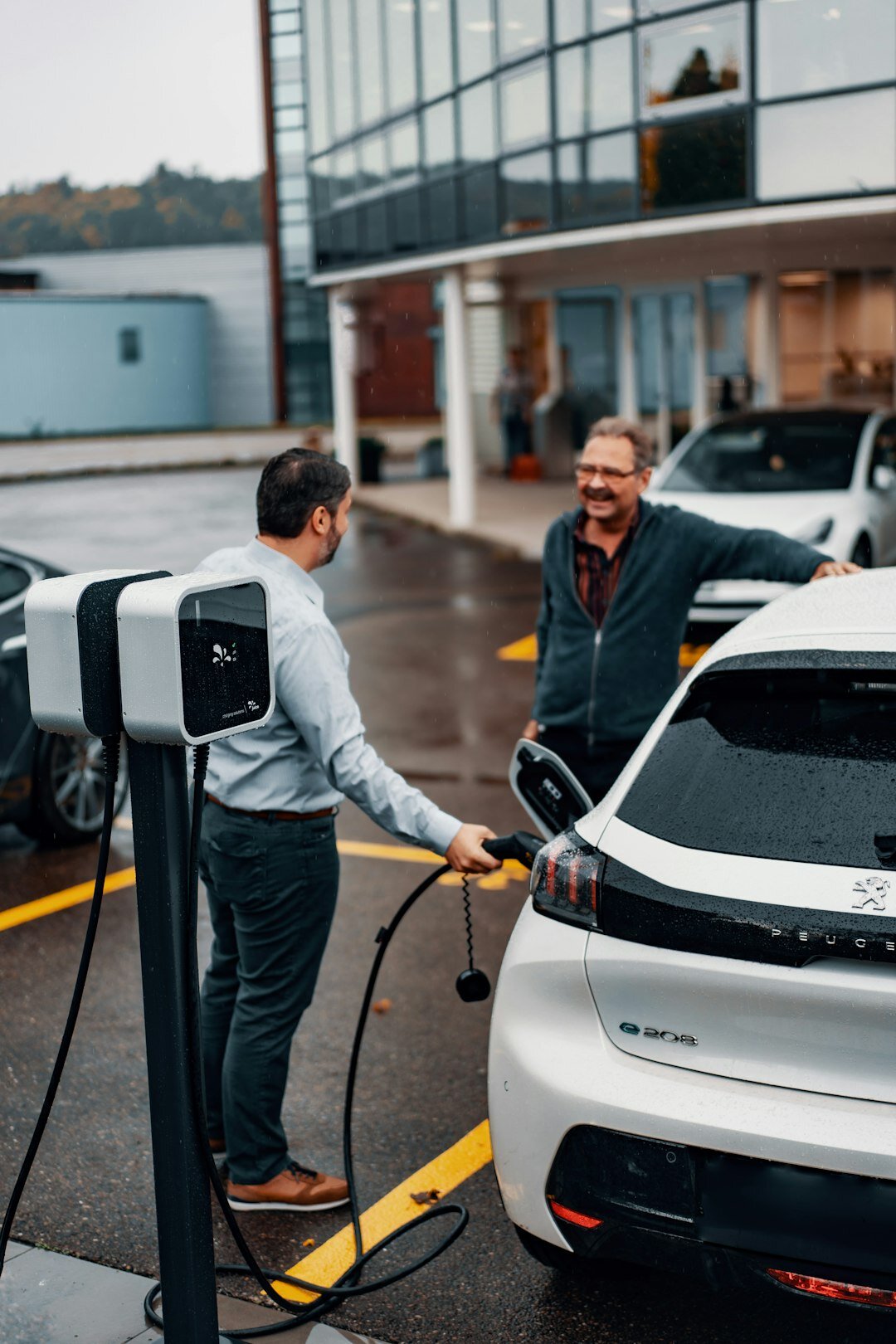 electric car charging station