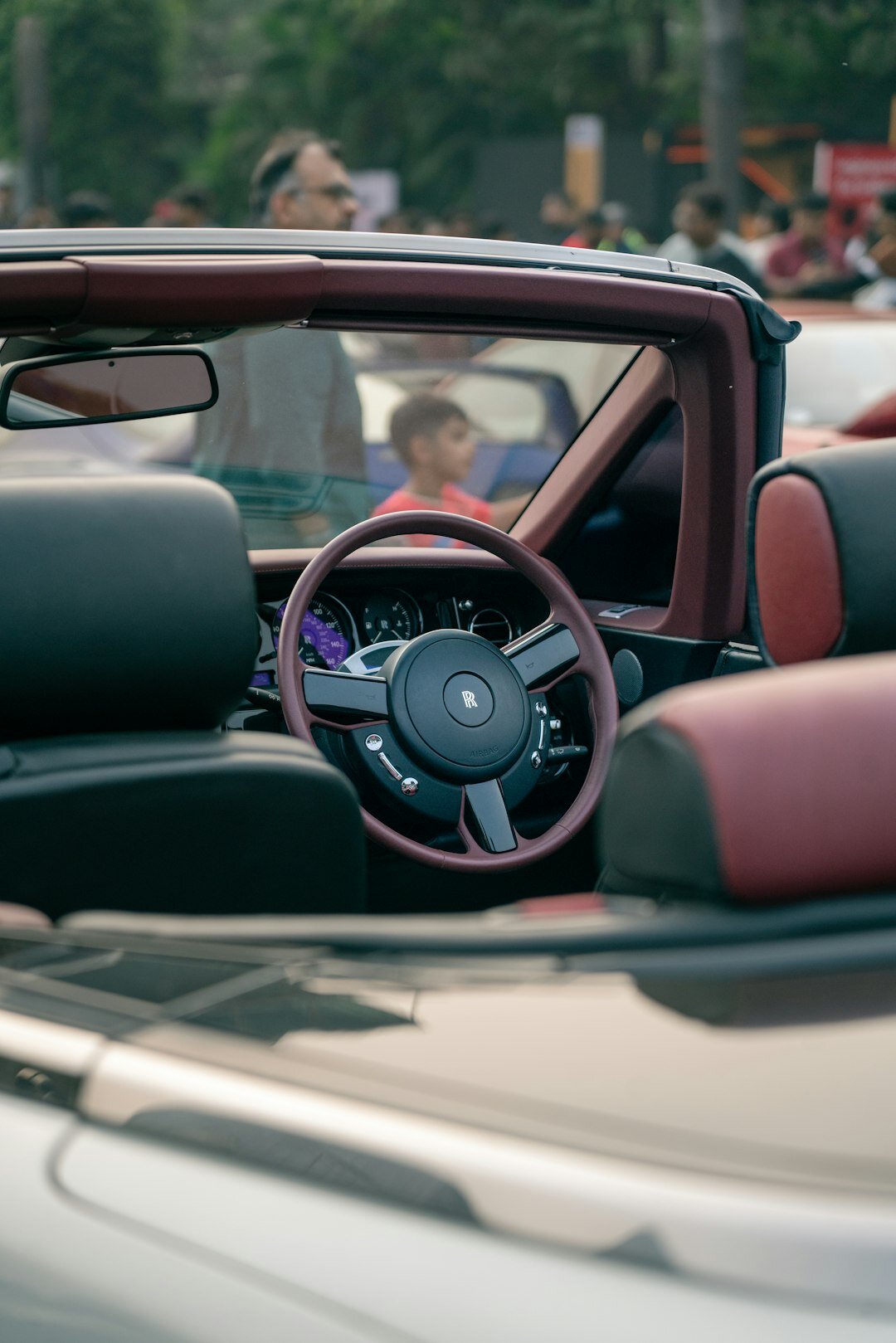 luxury car interior leather seats