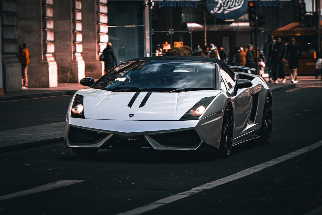 sports car on road