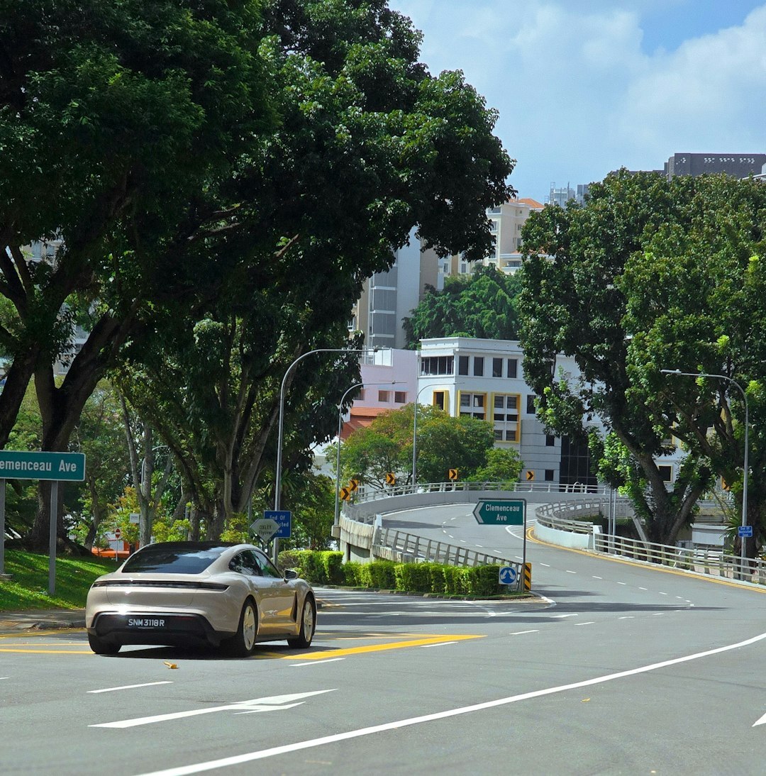 autonomous car on road